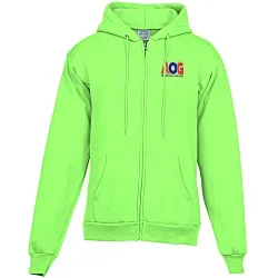 Fashion Full-Zip Hooded Sweatshirt - Men's - Embroidered