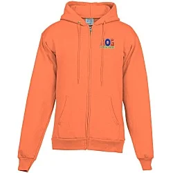 Fashion Full-Zip Hooded Sweatshirt - Men's - Embroidered