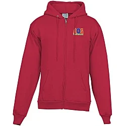 Fashion Full-Zip Hooded Sweatshirt - Men's - Embroidered