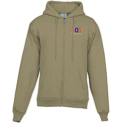 Fashion Full-Zip Hooded Sweatshirt - Men's - Embroidered