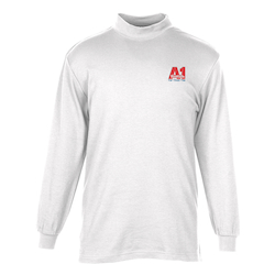 Interlock Knit Mock Turtleneck