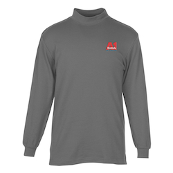 Interlock Knit Mock Turtleneck