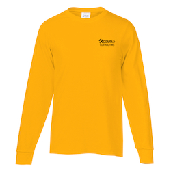 Soft Spun Cotton Long Sleeve T-Shirt - Colors