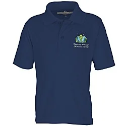 BLU-X-DRI Stain Release Performance Polo - Youth