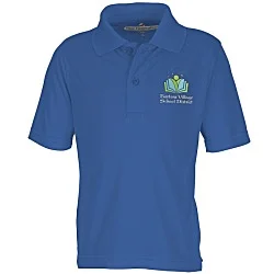 BLU-X-DRI Stain Release Performance Polo - Youth