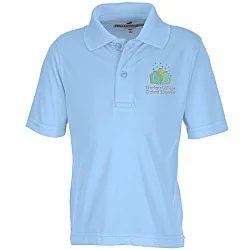 BLU-X-DRI Stain Release Performance Polo - Youth