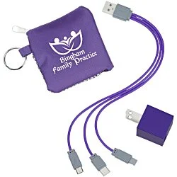 Sporty 3-in-1 Pouch with Wall Charger