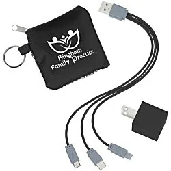 Sporty 3-in-1 Pouch with Wall Charger