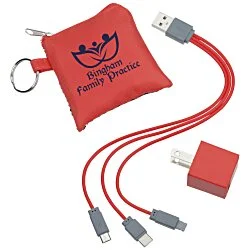 Sporty 3-in-1 Pouch with Wall Charger