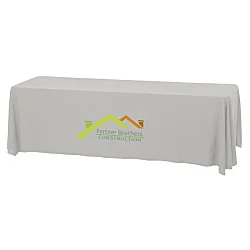 Serged Open-Back Stain Resistant Table Throw - 8'