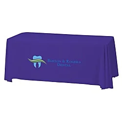 Serged Closed-Back Stain Resistant Table Throw - 6'