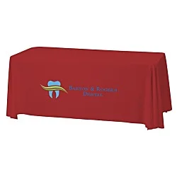 Serged Closed-Back Stain Resistant Table Throw - 6'