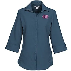 Batiste Polyester 3/4-Sleeve Dress Shirt - Ladies'