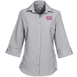Batiste Polyester 3/4-Sleeve Dress Shirt - Ladies'
