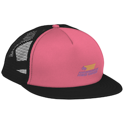 Flat Bill Foam Mesh-Back Cap