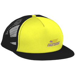 Flat Bill Foam Mesh-Back Cap