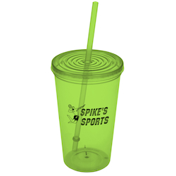 Economy Tumbler with Straw - 20 oz. - 24 hr
