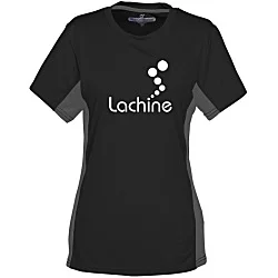 Stain Release Performance Colorblock T-Shirt - Ladies' - Screen