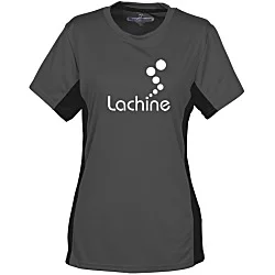 Stain Release Performance Colorblock T-Shirt - Ladies' - Screen