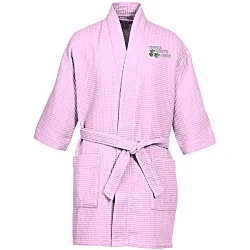 Waffle Weave Thigh Length Robe - Colors