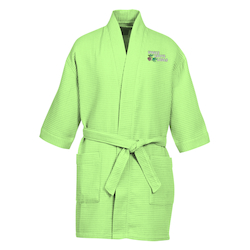 Waffle Weave Thigh Length Robe - Colors