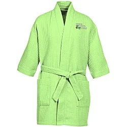 Waffle Weave Thigh Length Robe - Colors