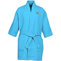 Waffle Weave Thigh Length Robe - Colors