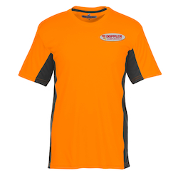 Stain Release Performance Colorblock T-Shirt - Men's - Embroidered
