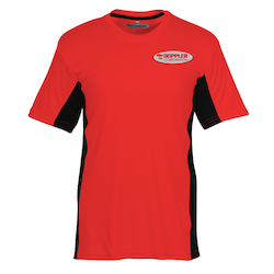 Stain Release Performance Colorblock T-Shirt - Men's - Embroidered