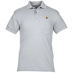Smooth Touch Blended Pocket Pique Polo - Men's