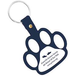 Paw Shaped Keychain - Opaque - 24 hr