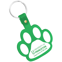 Paw Shaped Keychain - Translucent - 24 hr