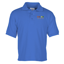 Soil Release Jersey Knit Polo - Youth