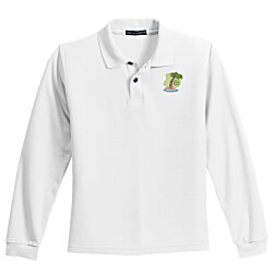 Silk Touch Sport Long Sleeve Polo - Youth