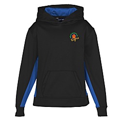 Performance Fleece Colorblock Hoodie - Youth - Embroidered