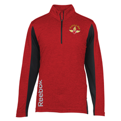 Reebok Crossover 1/4-Zip Lightweight Heather Pullover - Men's