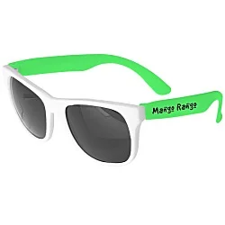 Neon Sunglasses with White Frames - 24 hr