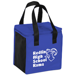 Square Non-Woven Lunch Bag - Two-Tone - 24 hr