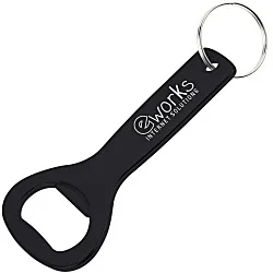Flat Top Bottle Opener Keychain
