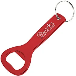 Flat Top Bottle Opener Keychain