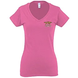 Gildan Softstyle V-Neck T-Shirt - Ladies' - Embroidered