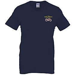 Gildan Softstyle V-Neck T-Shirt - Men's - Embroidered