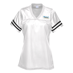 Poly Mesh Jersey V-Neck T-Shirt - Ladies' - Embroidered
