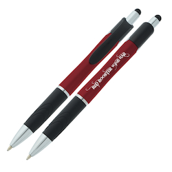 Souvenir Emblem Stylus Pen - Metallic - 24 hr