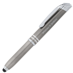 Zentrio Stylus Metal Pen with Flashlight