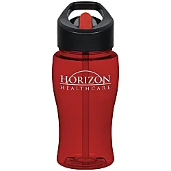 Poly-Pure Lite Bottle with Two-Tone Flip Straw Lid - 18 oz.