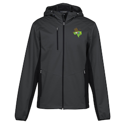 Lightweight Hooded Colorblock Soft Shell Jacket - Men's