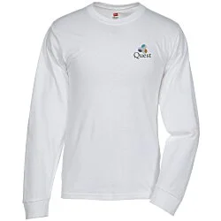 Hanes Essential-T LS T-Shirt - Men's - Embroidered