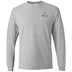 Hanes Essential-T LS T-Shirt - Men's - Embroidered