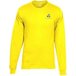 Hanes Essential-T LS T-Shirt - Men's - Embroidered